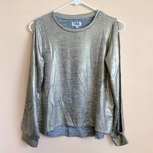 MIA New York Gold LS Top with Split Sleeves size XL (14)